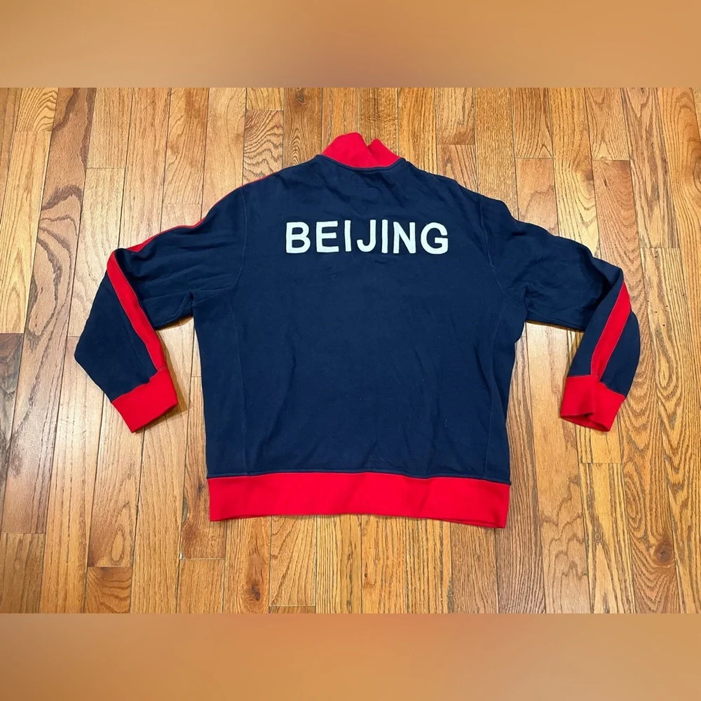 Polo Ralph Lauren 2008 USA Olympic Team Beijing Track Jacket Mens‎ XL Navy Red